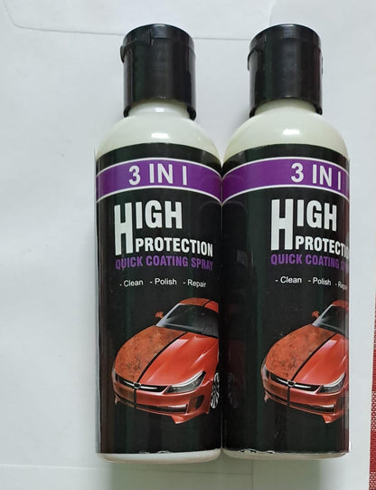 Hydrophobic Nano Coating Car Polish Spray – 3-in-1 Scratch Protection (Pack of 2)
