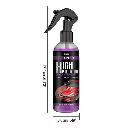 Hydrophobic Nano Coating Car Polish Spray – 3-in-1 Scratch Protection (Pack of 2)