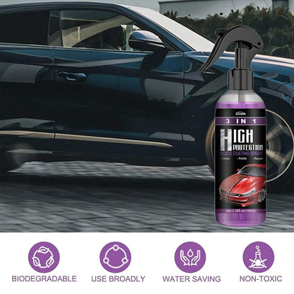 Hydrophobic Nano Coating Car Polish Spray – 3-in-1 Scratch Protection (Pack of 2)