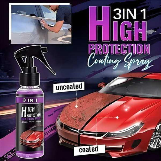 Hydrophobic Nano Coating Car Polish Spray – 3-in-1 Scratch Protection (Pack of 2)
