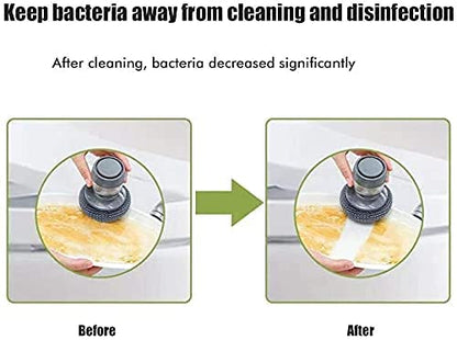 Soap Dispensing Dish Brush – Pressing Cleaning Brush with Built-In Soap Dispenser