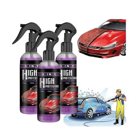 Hydrophobic Nano Coating Car Polish Spray – 3-in-1 Scratch Protection (Pack of 2)