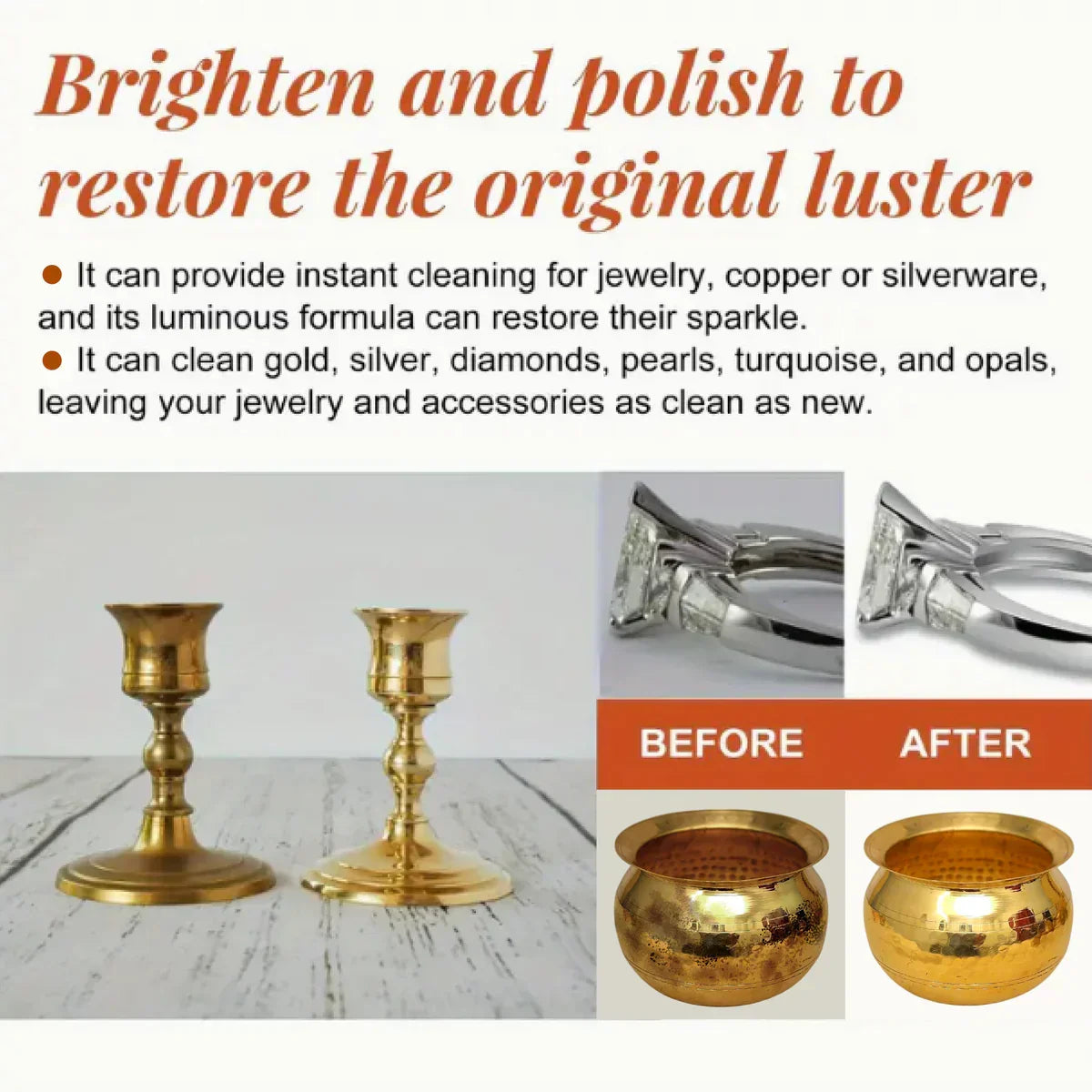 ShineBright™ - Instant Copper & Brass Cleaning Liquid  (Buy 1 Get 1 Free) Limited Offer